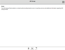 Tablet Screenshot of 400george.com.au